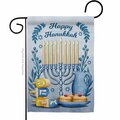 Patio Trasero 13 x 18.5 in. Happy Hanukkah Garden Flag with Winter Double-Sided Decorative Vertical Flags PA3875755